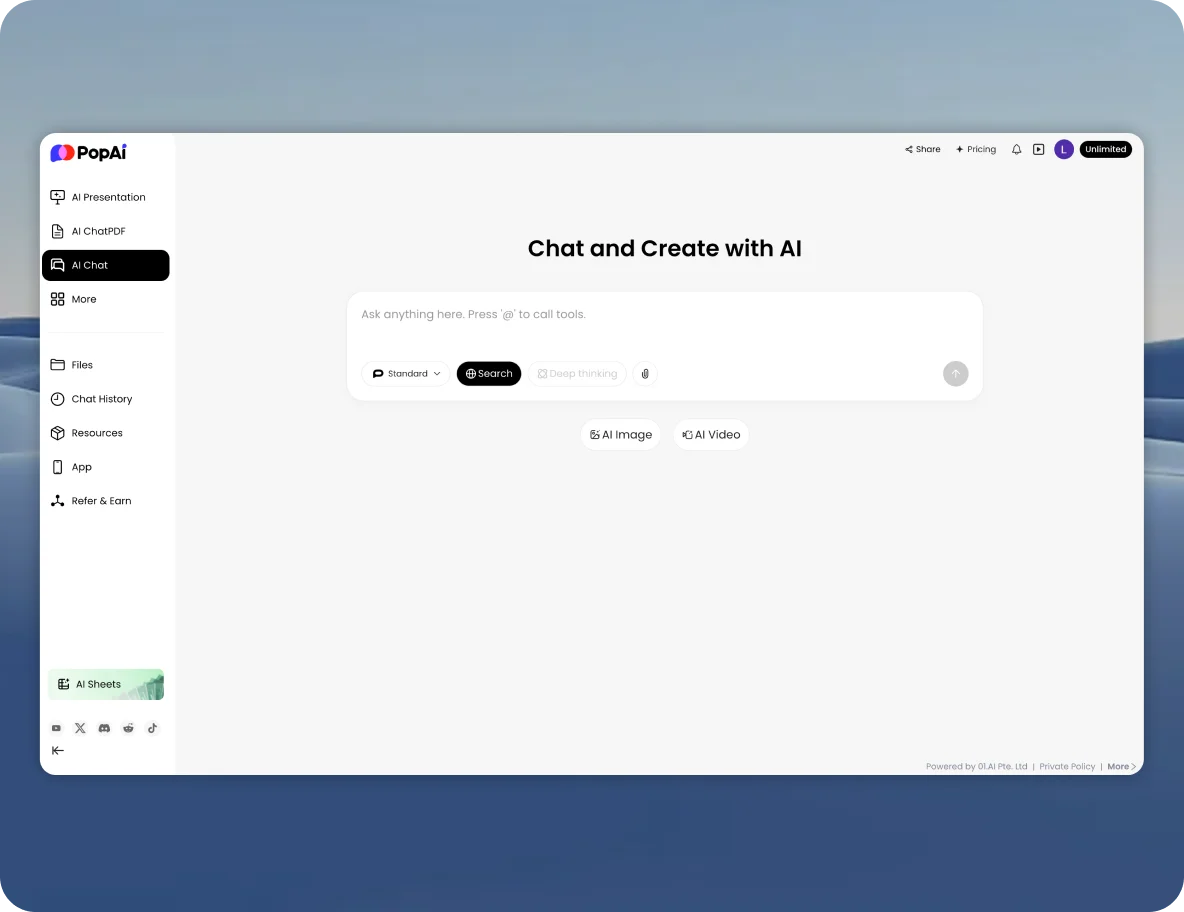 PopAi AI Chat - Get instant answers, brainstorm ideas and solve problems with intelligent AI