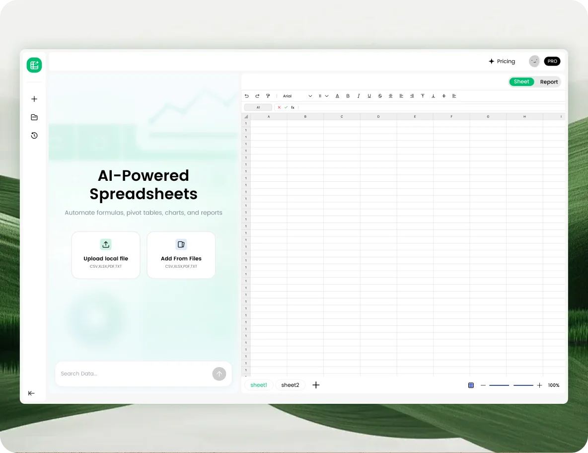 PopAi AI Sheets - Create spreadsheets, generate formulas and analyze data with AI assistance